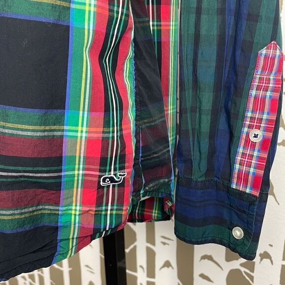 Vineyard Vines Relaxed Fit Mixed Plaid Button Front Shirt 10 - Picture 3 of 8